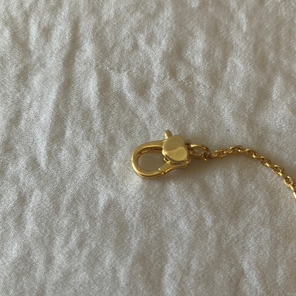 Kate Spade: Gold Tone “Love Love” Bracelet- Red Heart Accent- Pink Dust Bag - Picture 13 of 14
